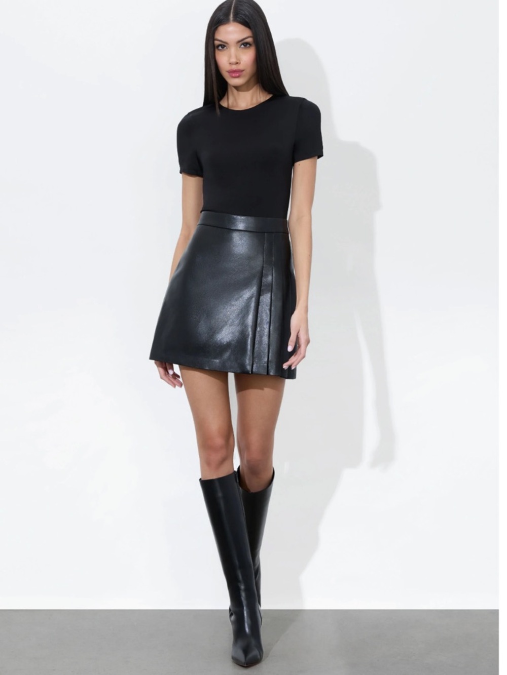 Alice + Olivia Chara Vegan Mini Dress